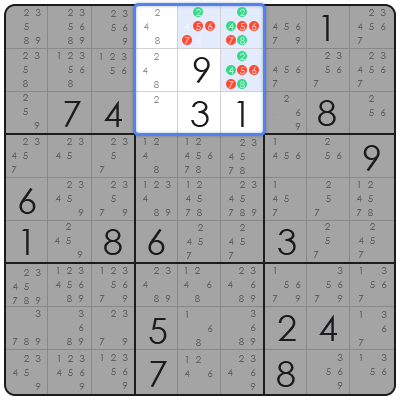 technique to solve sudoku